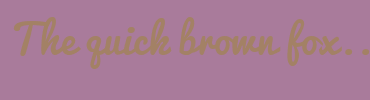 Image with Font Color A38165 and Background Color A97B9B